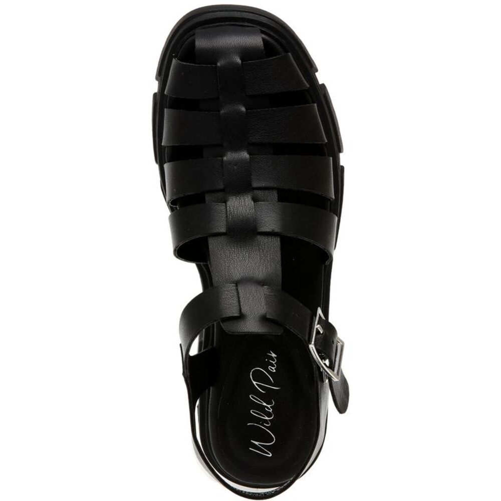 Wild Pair Black Chunky Fisherman Sandals - Picture 3 of 5